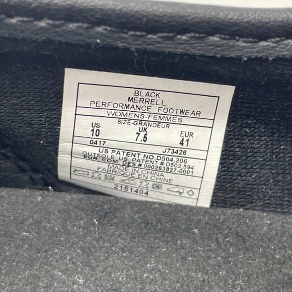 Merrell Barrado Black Mesh Zip Up Slip On Performance Minimalist Shoes J73426 10 - Picture 9 of 9